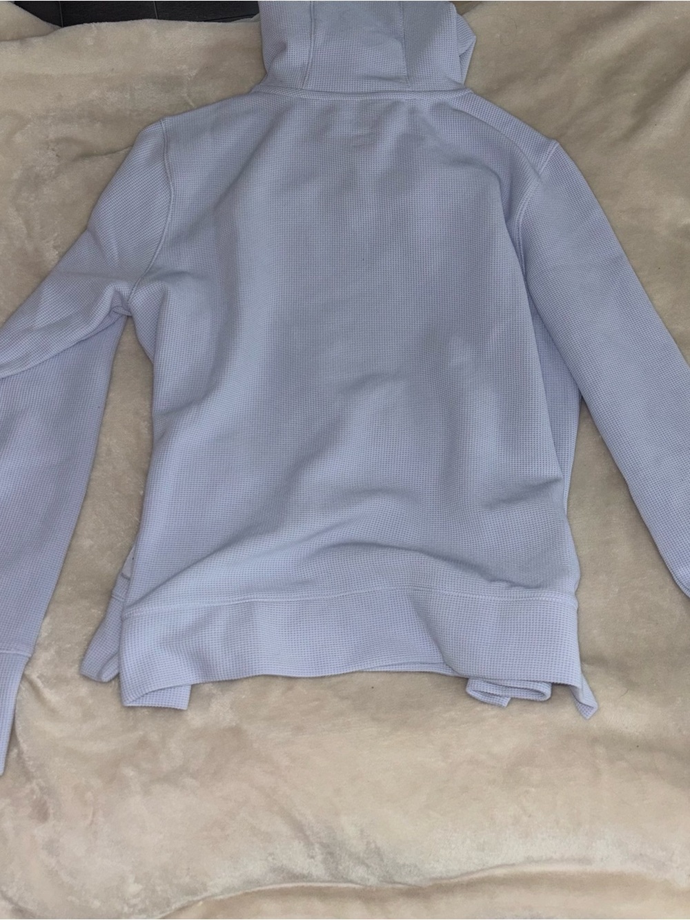 DKNY light blue waffle knit hoodie - Picture 8 of 8